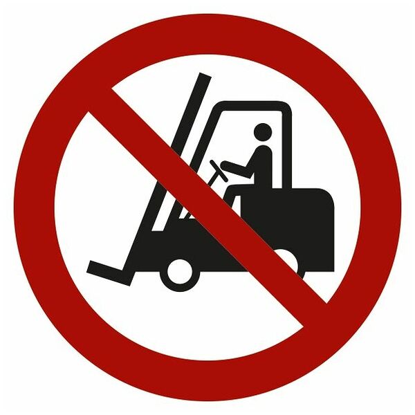 Prohibition sign No forklift trucks 04200