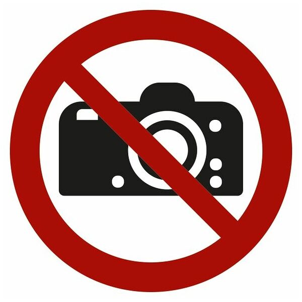Znaki zakazu Zakaz fotografowania 04100