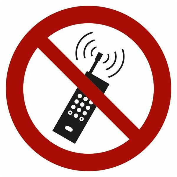 Zákazová značka Zákaz zapnutých mobilních telefonů 04100