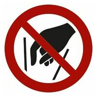 Panneaux d'interdiction Ne pas mettre la main