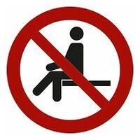 Panneaux d'interdiction Interdiction de s'asseoir