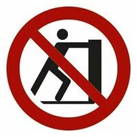 Znak zabrane Zabranjeno gurati
