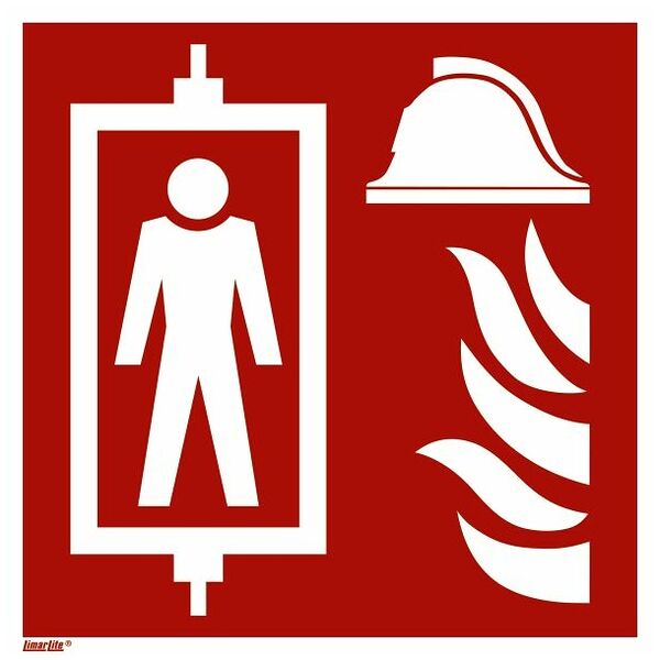 Fire safety sign Firefighter’s lift 14200