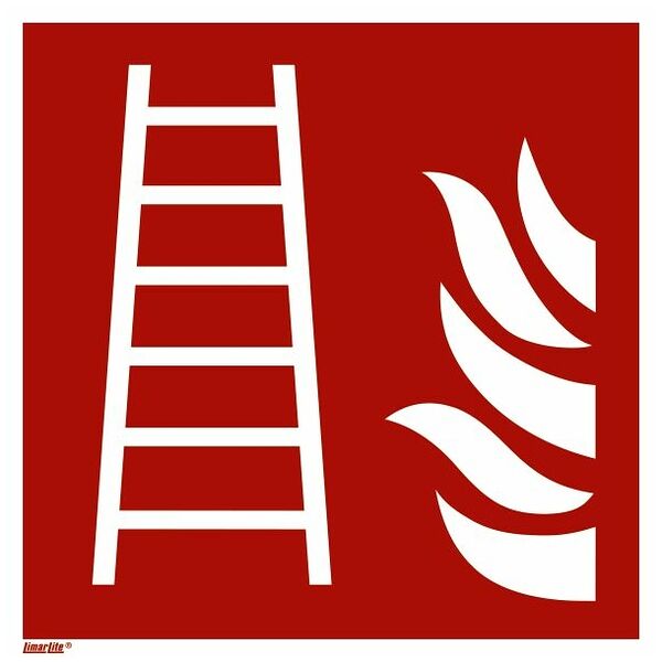 Fire safety signs, new standard Fire ladder 14200