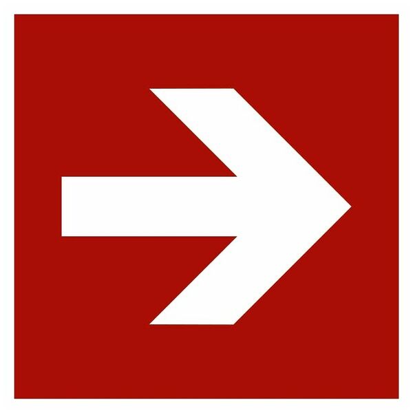 Fire safety sign Direction straight ahead 14200
