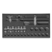 Rigid foam inlay for tool sets  953831