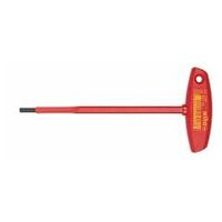 Hexagon screwdriver, with T-handle fully insulated