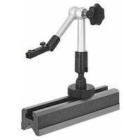 Universal measuring stand with hydraulic clamping mechanism