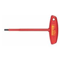 Hexagon screwdriver, with T-handle fully insulated 5 mm