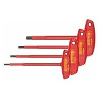 Hexagon screwdriver set, with T-handle fully insulated 4