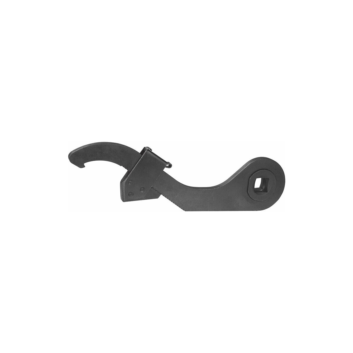 Simply buy Adjustable C-hook spanner, for torque wrench with square pin
