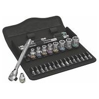 Socket set 1/4 inch square drive 28 pieces S