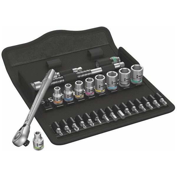 Socket set 1/4 inch square drive 28 pieces S
