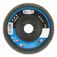 TYROLIT Fächerscheibe OVERLAP 115x22,23mm 27A gekröpft ZA40Q Stahl/Edelstahl