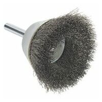 TYROLIT Cepillo de mango cónico 40x10x15-6x30 mm E 0,2 mm INOX PREMIUM Acero inoxidable