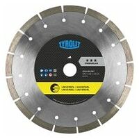 TYROLIT DCU-SILENT dry cutting saw blades 230x2,6x22,23 PREMIUM universal