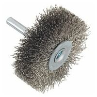 TYROLIT Cepillo de mango redondo 80x10x19-6x30 mm E 0,3 mm INOX PREMIUM Acero inoxidable