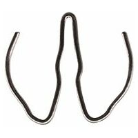 Retainer clip set, 10 pieces, for sockets, 1/2 inch, including extractor