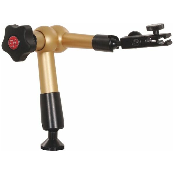 Hydraulic stand arm (without base) with mechanical fine adjustment at the indicator holder
