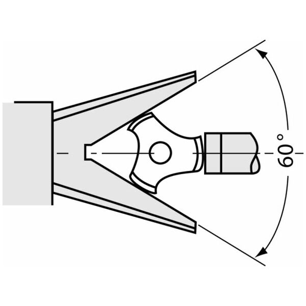External micrometer with Vee-anvil