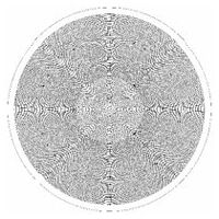 Normmessplatte für Messprojektor, Nr.:20 Kreis- / Winkelmesser-Diagrammmetrik Ø 300 mm