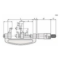 Caliper Jaw Micrometer 0-1″