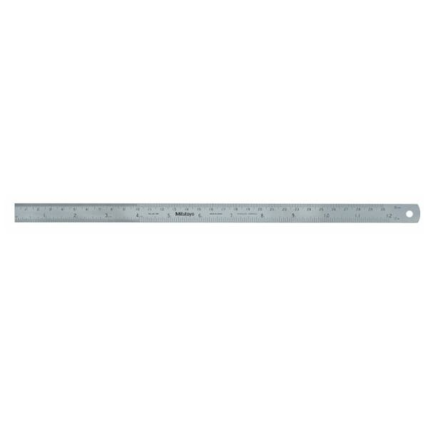 1001260100  Stahllineal Lineal 1000 30x1mm beidseitig mm/0,5mm Teilung mattverch 