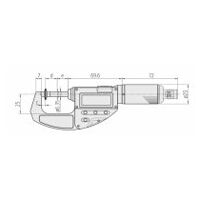 Digitale Bügelmessschraube ″Quickmike″ für Zahnweitenmessungen, IP65 Zoll/Metrisch, 1-2,2″, Teller=20 mm