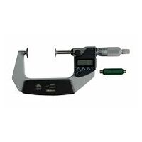 Digitale Bügelmesssschraube für Zahnweitenmessungen IP65 Zoll/Metrisch, 2-3″, Teller=20 mm
