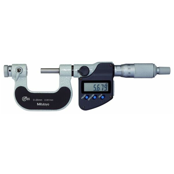 Digital external micrometer for thread measurements 0-25 mm