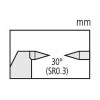Külső mikrométer keményfémhegyekkel, 75-100 mm, 30°-os csúcs