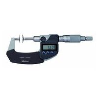 Micrometro digitale a disco, IP65, 0-25 mm, Digimatic, mandrino antirotazione