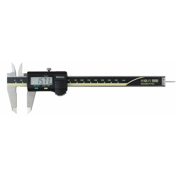 Digital caliper with AOS system and rod type depth gauge 150 mm