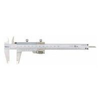 Nóniuszos hegyes mérőcsőrrel, finombeállítás, 0-130 mm, 0,02 mm, metrikus mérőműszer