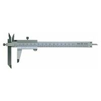 Calibre Vernier con brazo de medición ajustable, 0-200 mm, 0.05 mm, métrico