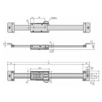 Vestavné měřidlo ABSOLUTE Digimatic, 200 mm/8", vodorovné