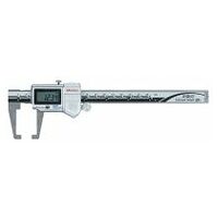 Digital ABS Neck Caliper Inch/Metric, 0-6″, IP67, Thumb Roller