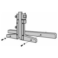 Wechselbare Messbrücke, Tiefenmessschieber 180 mm Breite für bis zu 300 mm Messbereich