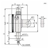 Comparateur à cadran, couvercle plat, version ANSI/AGD 0,125", 0,001"