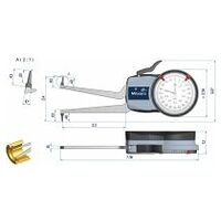 Dispozitiv de măsurare a brațului sondei pentru măsurători interioare 1,6-2,4″, 0,0005″.