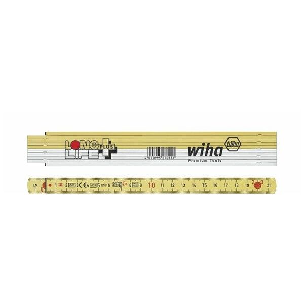 Wiha Duimstok LongLife® Plus 2 m metrisch, 10 delen (27055)