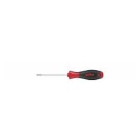 Screwdriver SoftFinish® Slotted with round blade for low-lying screws 2.5 mm x 75 mm