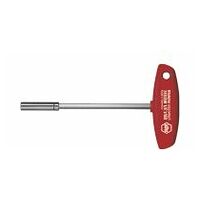 Screwdriver with T-handle and bit holder magnetic 1/4" 150 mm