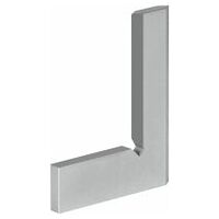 Bevel edge square, flat version stainless, accuracy class 00