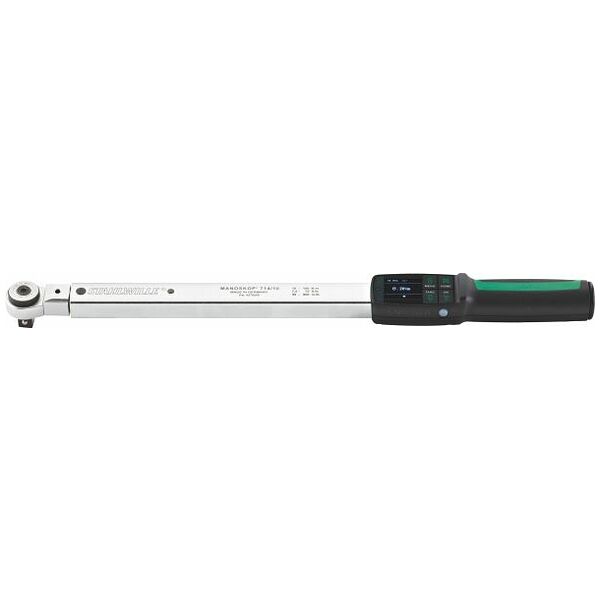 Electronic torque wrench / rotational angle wrench with plug-in ratchet 60 N·m