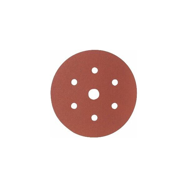 Paper velour-backed abrasive disc (A) 6 + 1 holes ⌀ 150 mm
