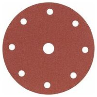 Paper velour-backed abrasive disc (A) 8 + 1 holes ⌀ 150 mm