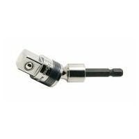 1/4″ 6-kant Gelenk-Adapter auf 1/2″ Aussenvierkant 82 mm