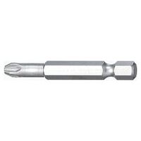 1/4″bit pro šrouby s křížovou hlavou PZ velikost 1 vnější šestihran E 6,3 L.50 mm