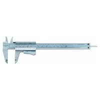 Calibre Vernier rango de medición 150/6 mm